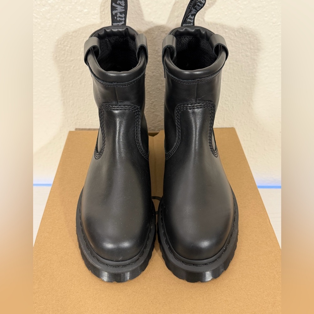 Dr. Martens Anistone Lo Leather Biker Boots Black leather - Picture 6 of 10